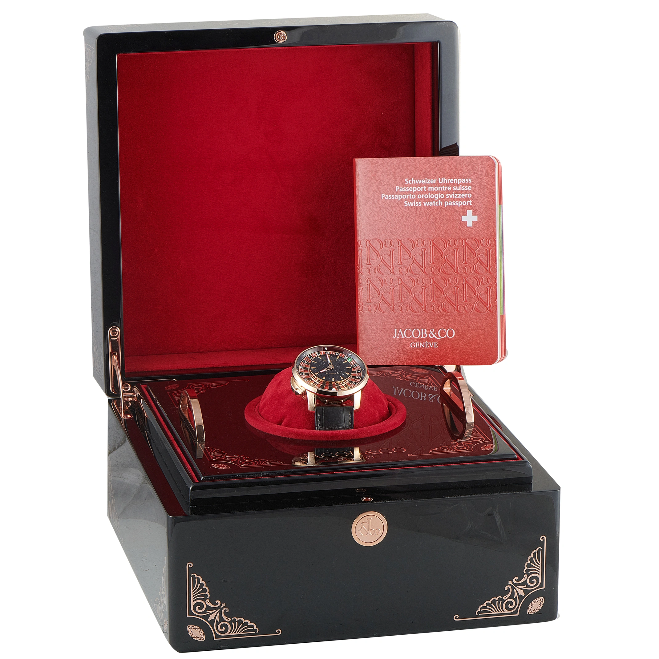 Jacob & Co. Casino Rose Gold Watch CA100.40.AA.AC.ABALA - Image 5
