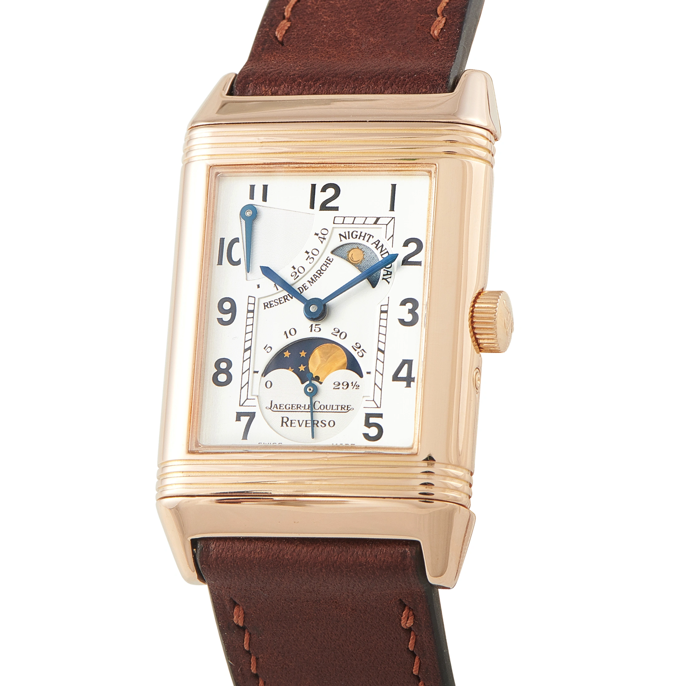 Jaeger-LeCoultre Reverso Grande Taille Sun Moon Rose Gold Watch 270.2.63 - Image 3