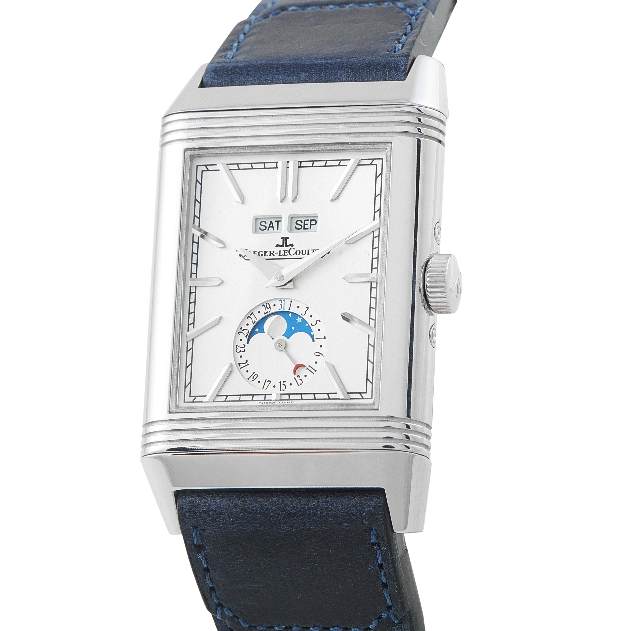 Jaeger-LeCoultre Reverso Tribute Duoface Calendar Steel Watch Q3918420 - Image 3
