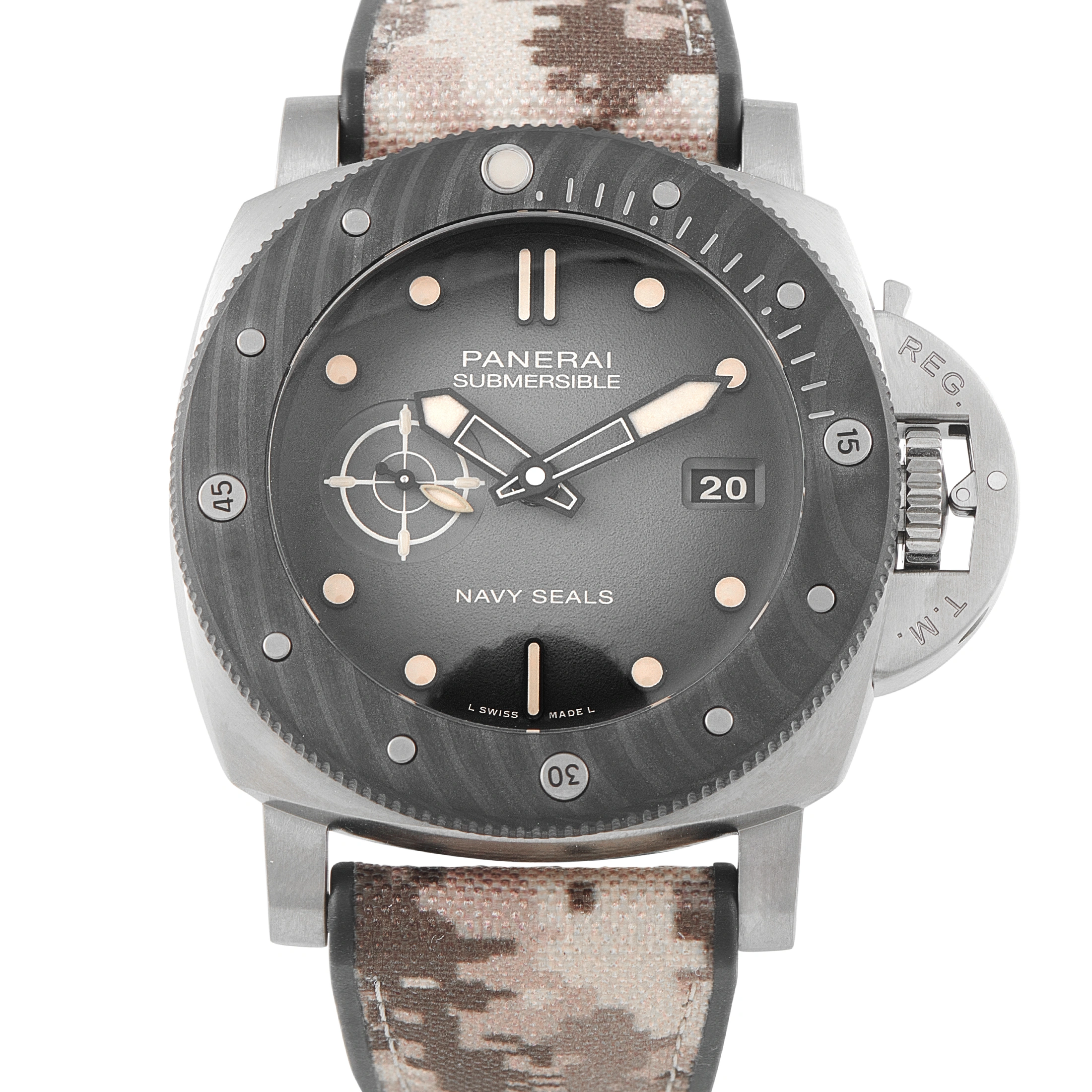 Officine Panerai Submersible Navy SEALs Titanium Watch pam01669