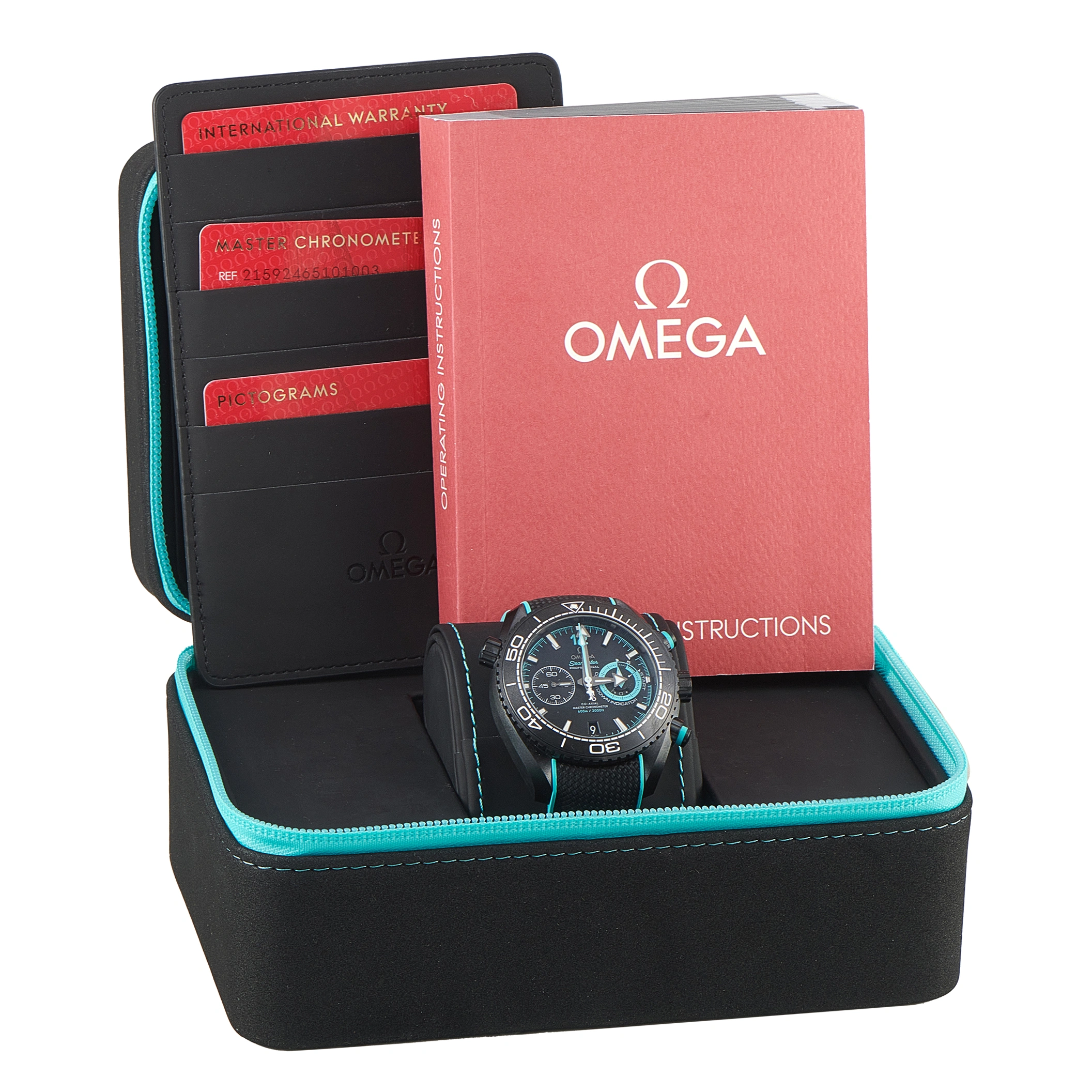 Omega Seamaster Planet Ocean ETNZ Deep Black Ceramic Watch 215.92.46.51.01.003 - Image 5
