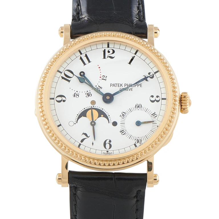 Patek Philippe Complications Moon Phase 18K Yellow Gold Watch 5015J