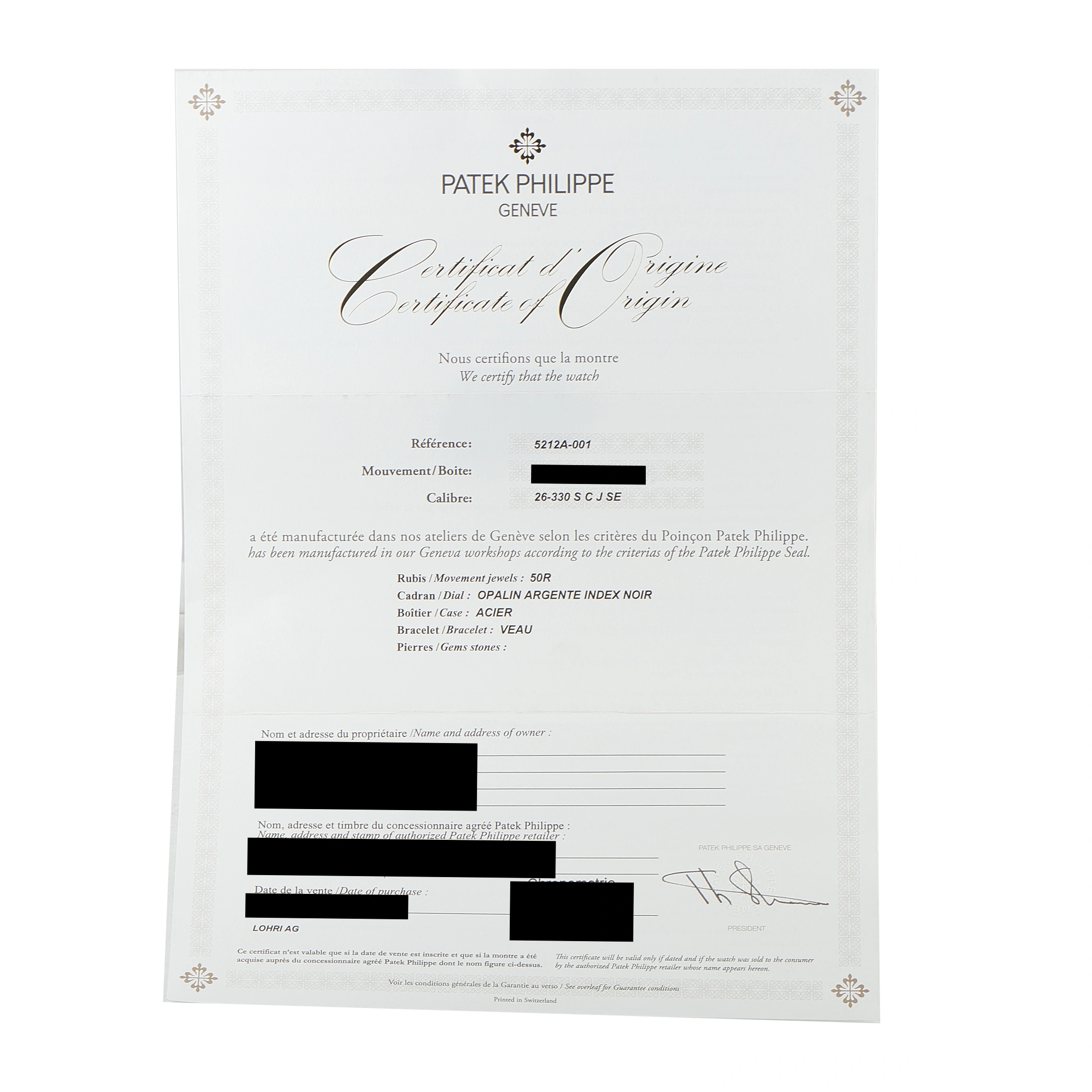 Patek Philippe Calatrava Weekly Calendar Steel Watch 5212A-001 - Image 6