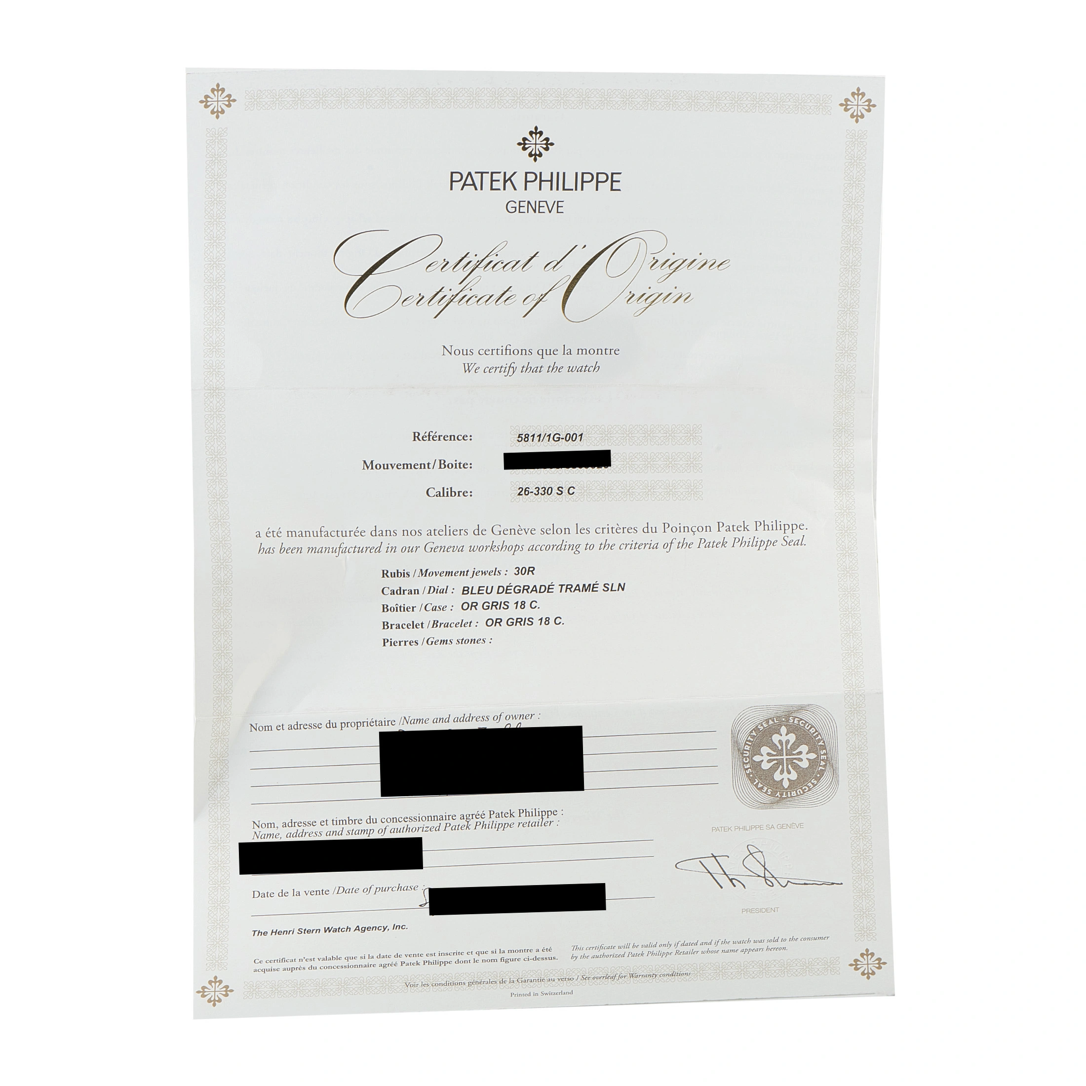 Patek Philippe Nautilus White Gold Watch 5811/1G - Image 6