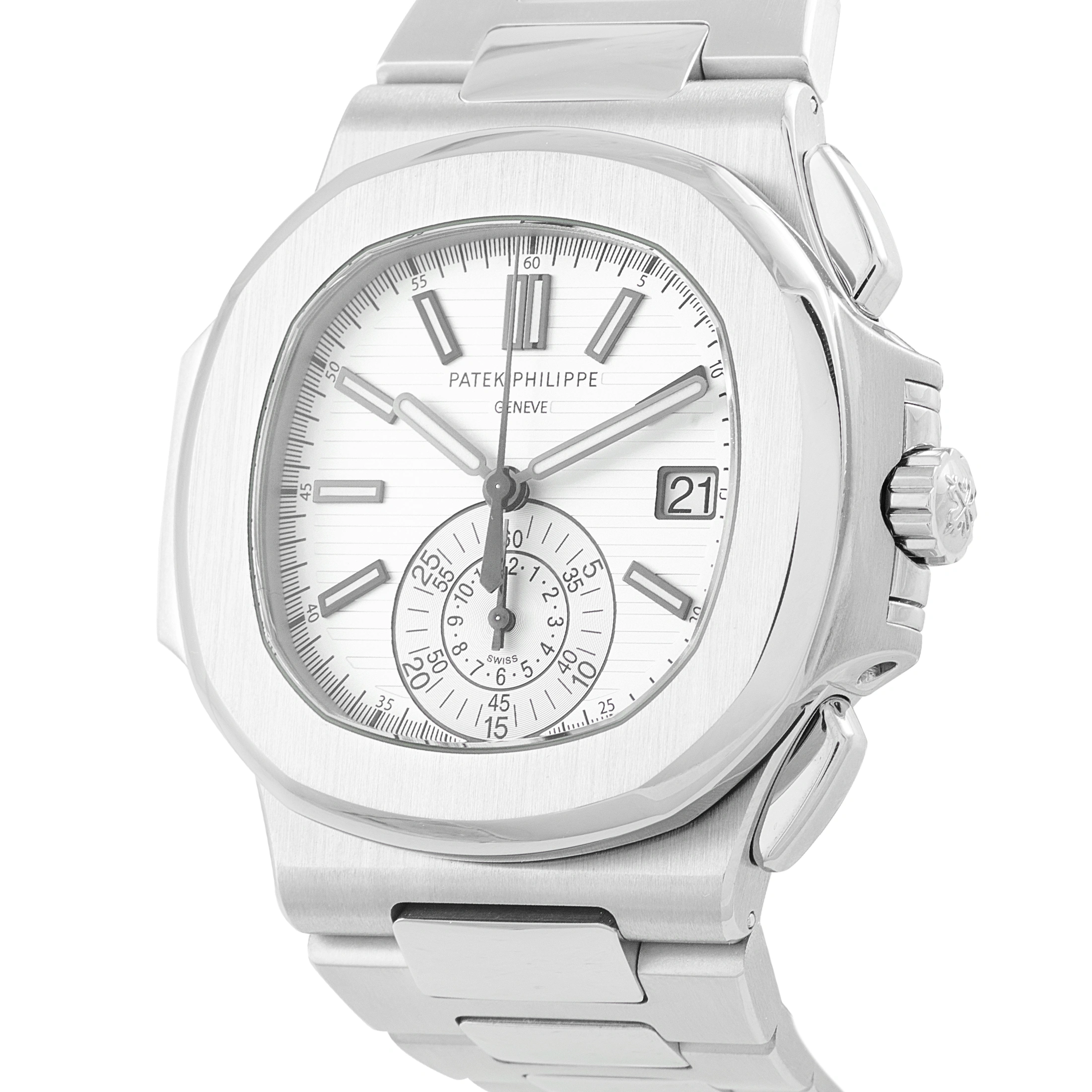 Patek Philippe Nautilus Chronograph Steel Watch 5980 - Image 2
