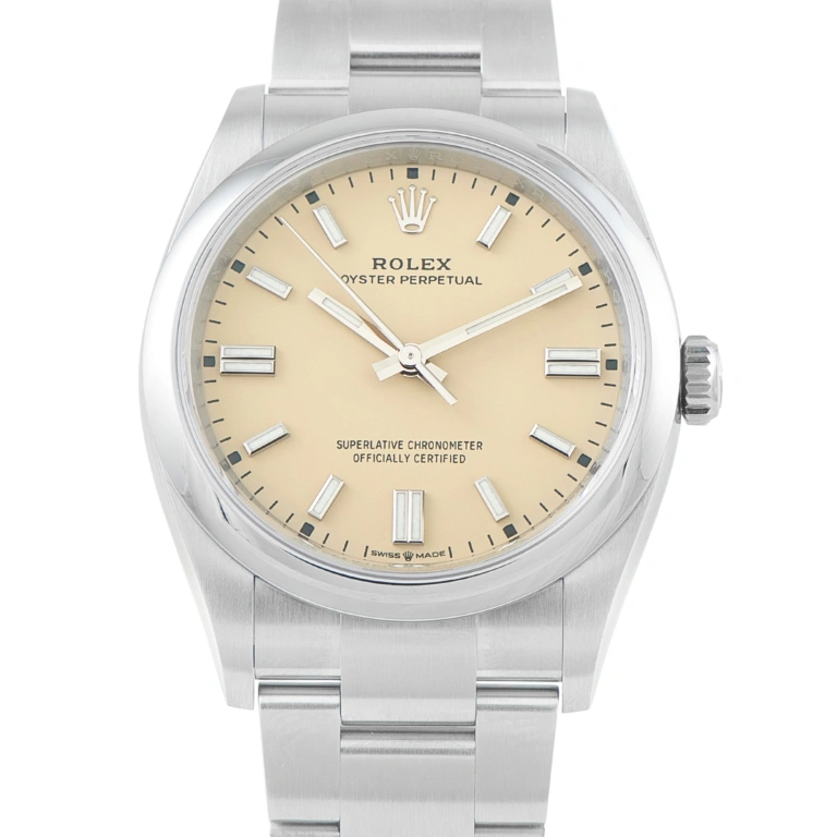 Rolex Oyster Perpetual 36 Beige Dial Steel Watch 126000