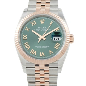 Rolex Datejust 36 Green Roman Dial Two-Tone Jubilee Watch 126231-0051