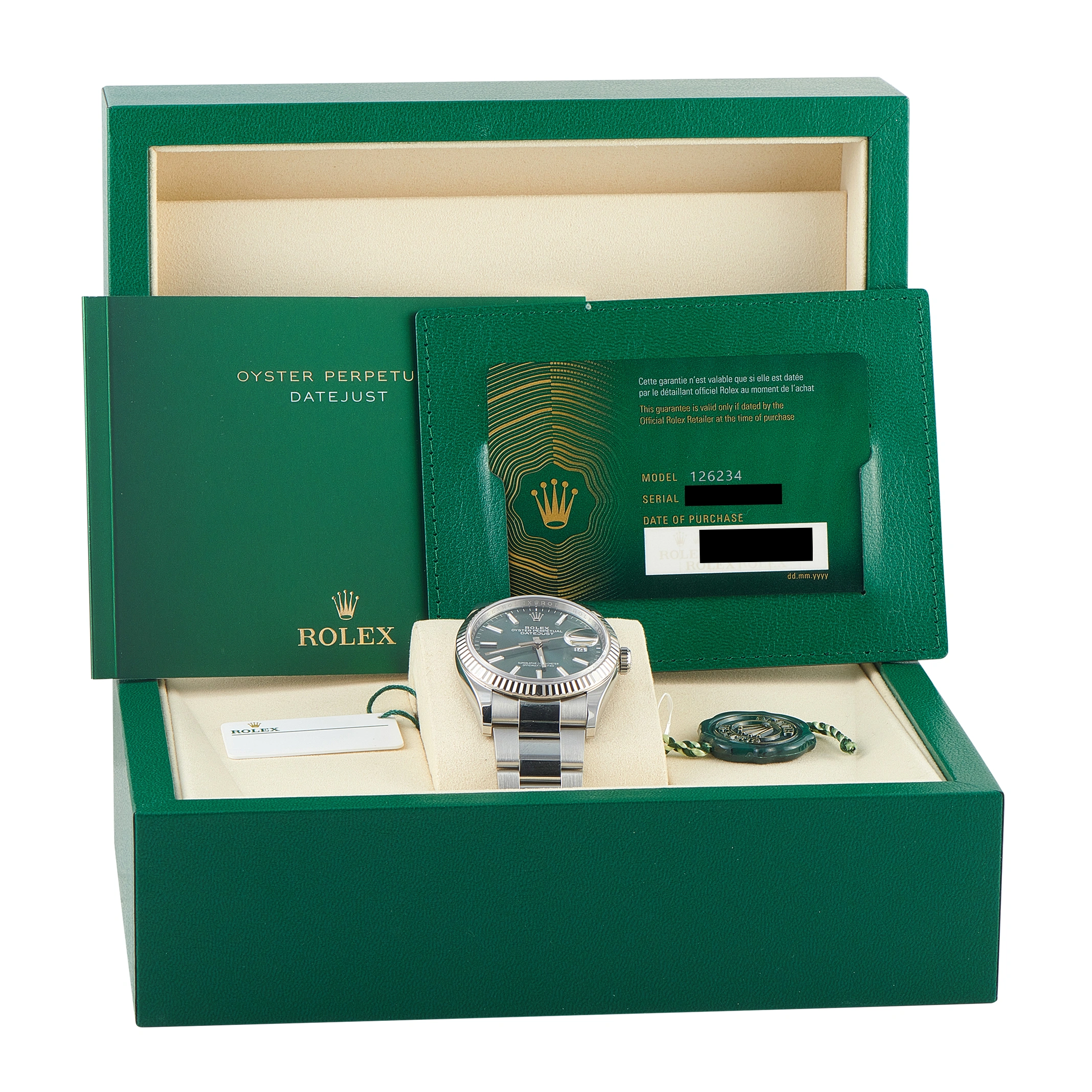 Rolex Datejust 36 Mint Green Dial Jubilee Watch 126234 - Image 5