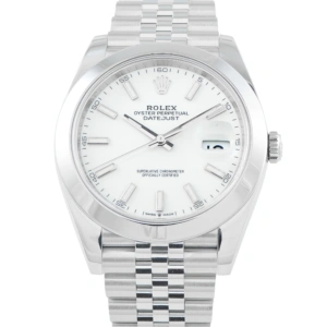 Rolex Datejust 41 White Dial Jubilee Watch 126300