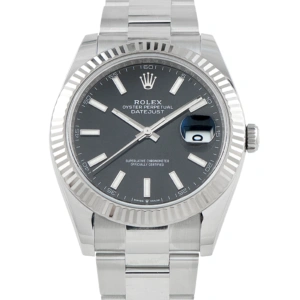 Rolex Datejust 41 Black Dial Steel Oyster Watch 126334