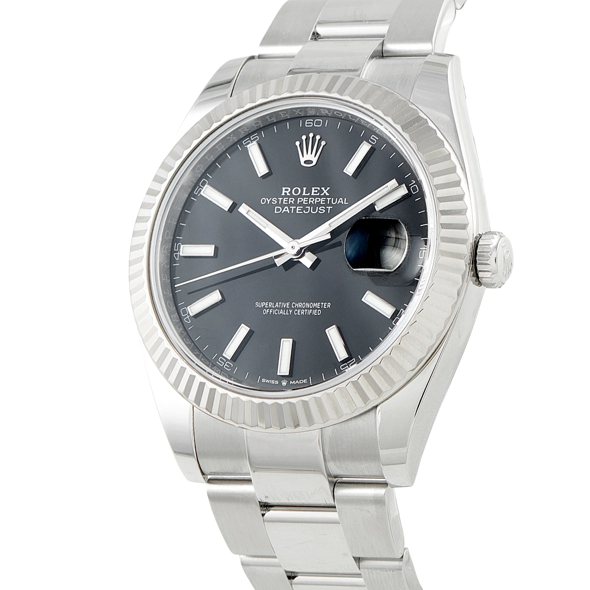 Rolex Datejust 41 Black Dial Steel Oyster Watch 126334 - Image 2