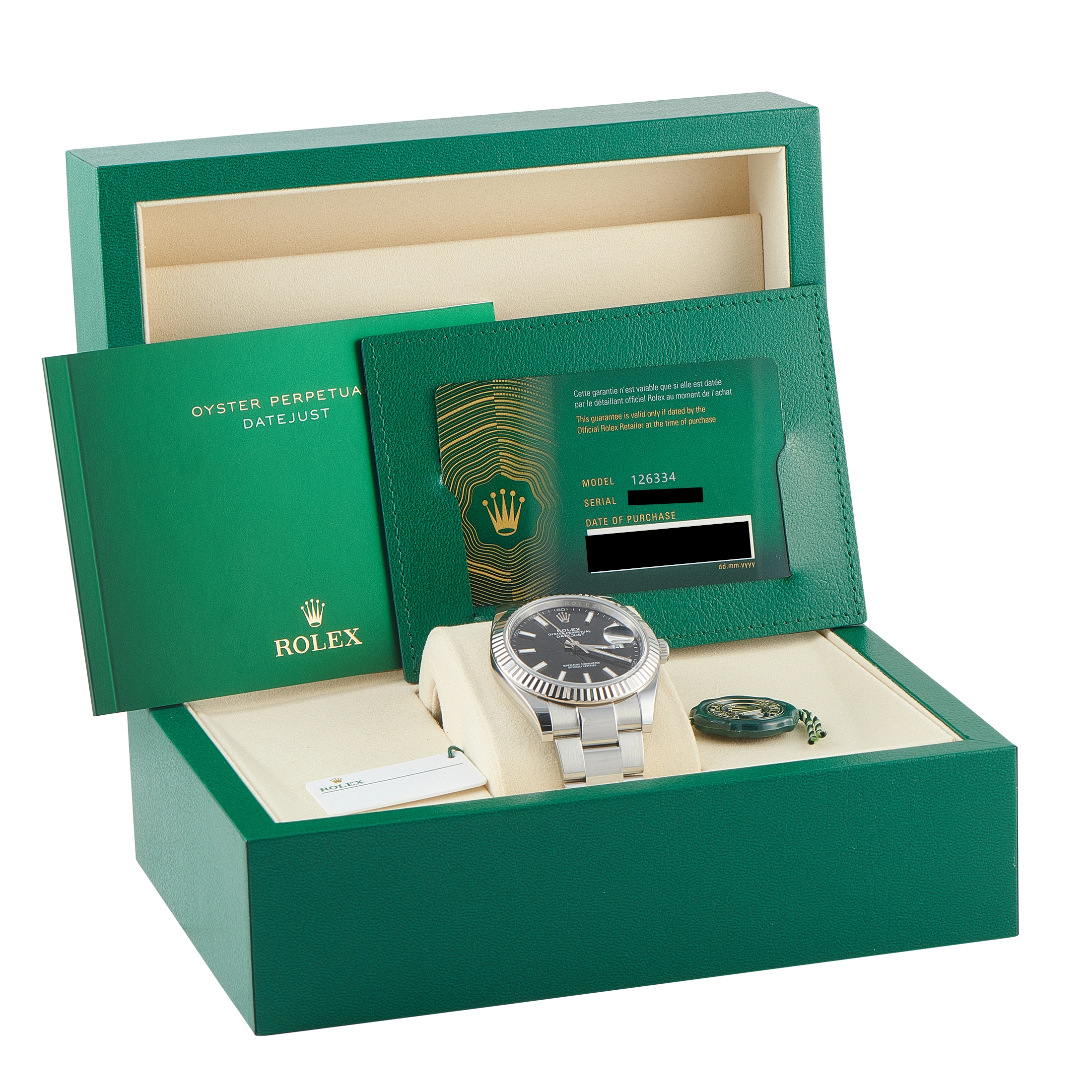 Rolex Datejust 41 Black Dial Steel Oyster Watch 126334 - Image 5