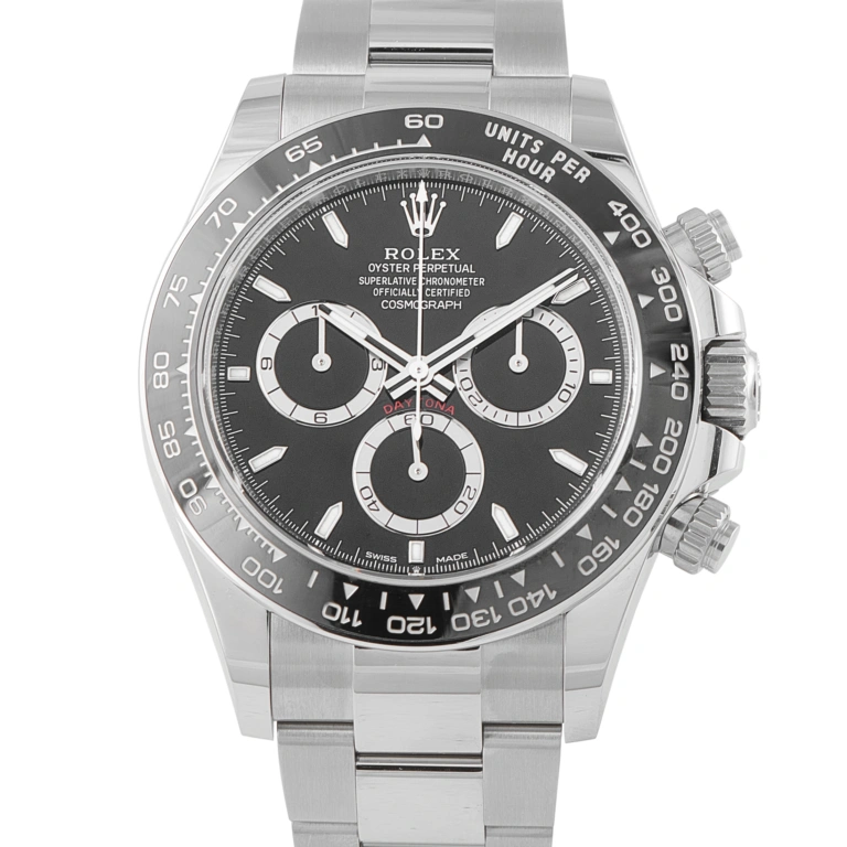 Rolex Daytona Black Dial Steel Watch 126500LN