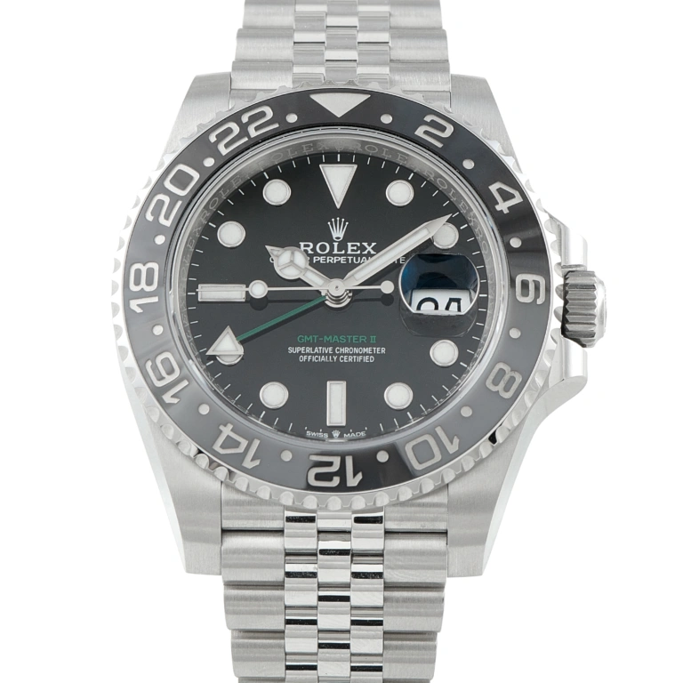 Rolex GMT-Master II Bruce Wayne Steel Jubilee Watch 126710GRNR-0003