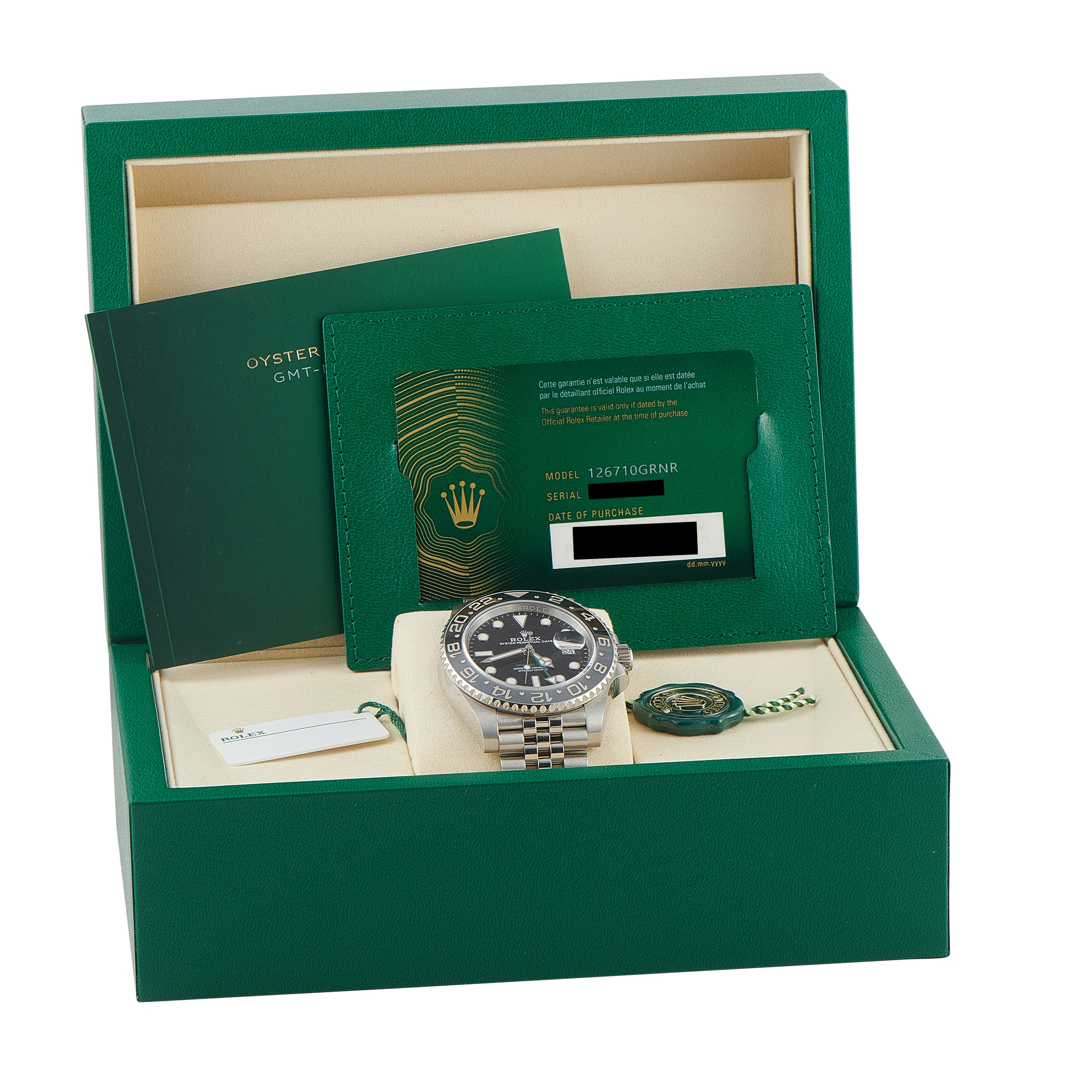 Rolex GMT-Master II Bruce Wayne Steel Jubilee Watch 126710GRNR-0003 - Image 5