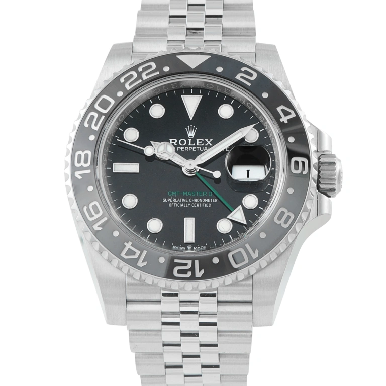 Rolex GMT-Master II Bruce Wayne Steel Jubilee Watch 126710GRNR