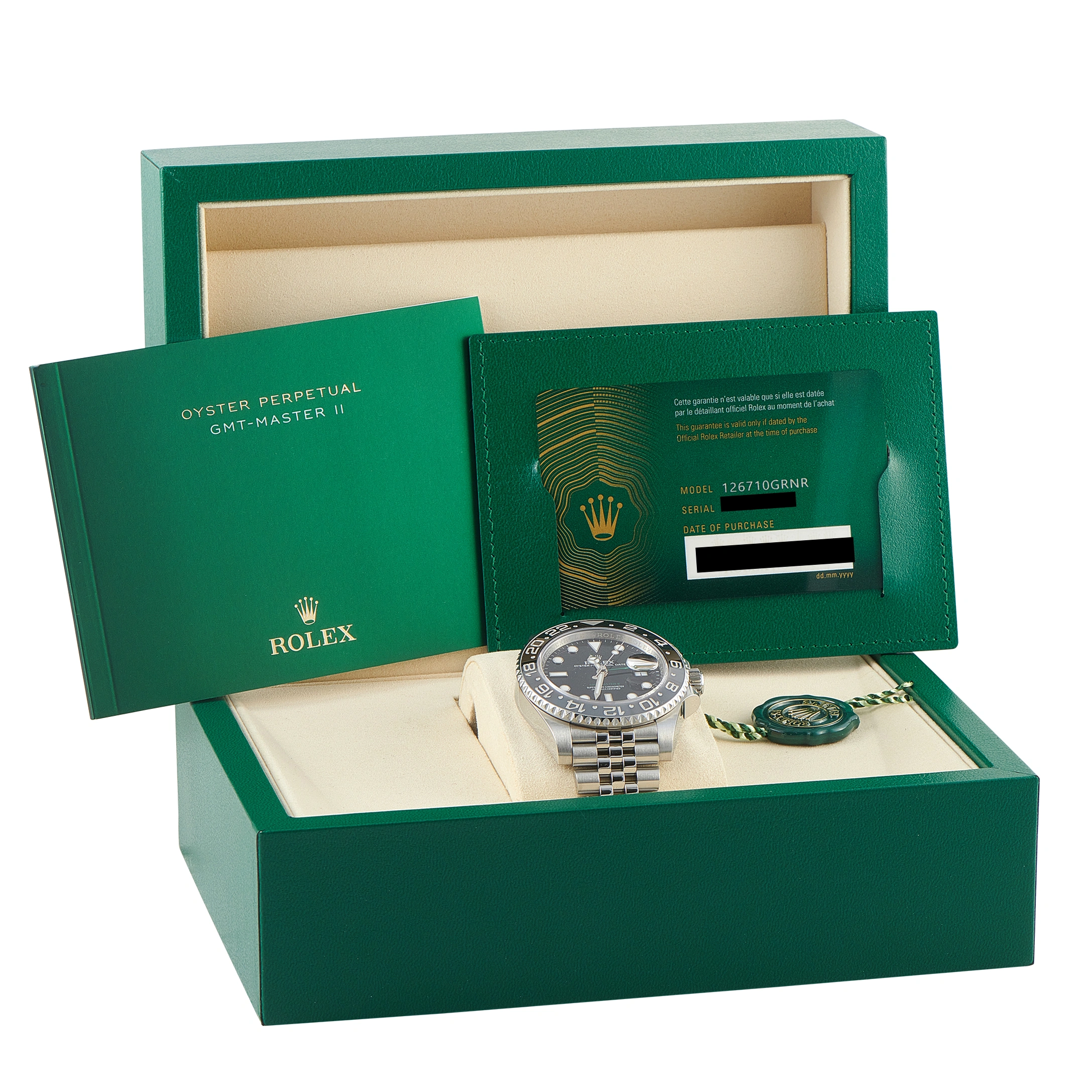 Rolex GMT-Master II Bruce Wayne Steel Jubilee Watch 126710GRNR - Image 5