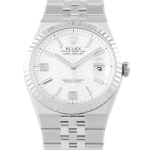 Rolex Land-Dweller 40 White Dial Steel Flat Jubilee Watch 127334