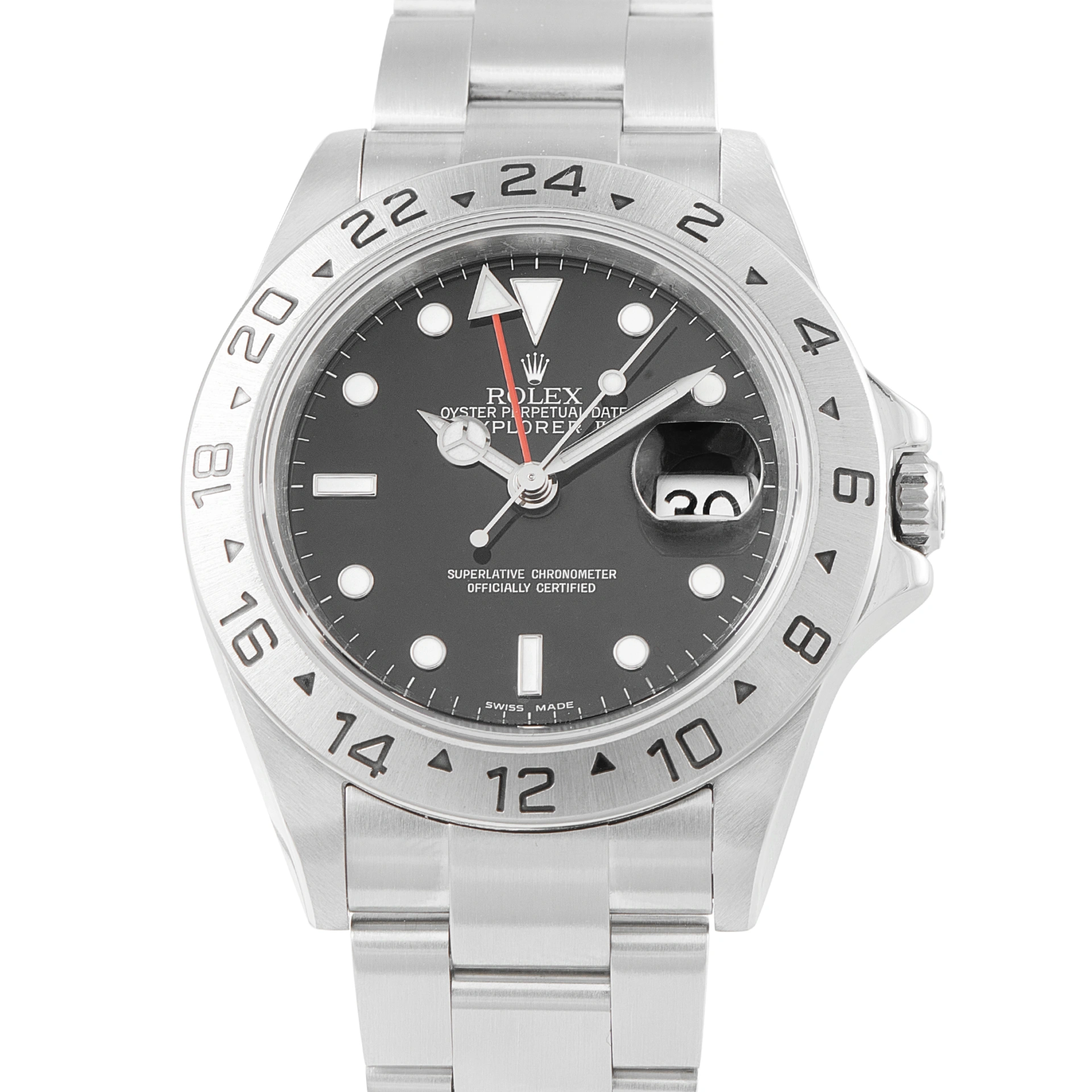 Rolex Explorer II Black Dial Steel Watch 16570