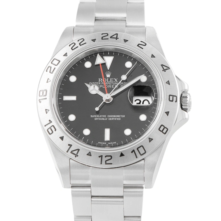 Rolex Explorer II Black Dial Steel Watch 16570