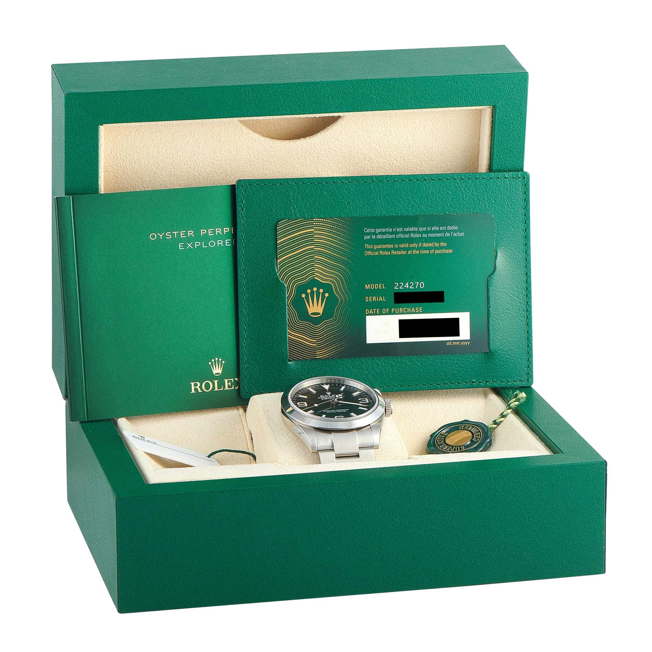 Rolex Explorer 40 Black Dial Steel Watch 224270 - Image 5