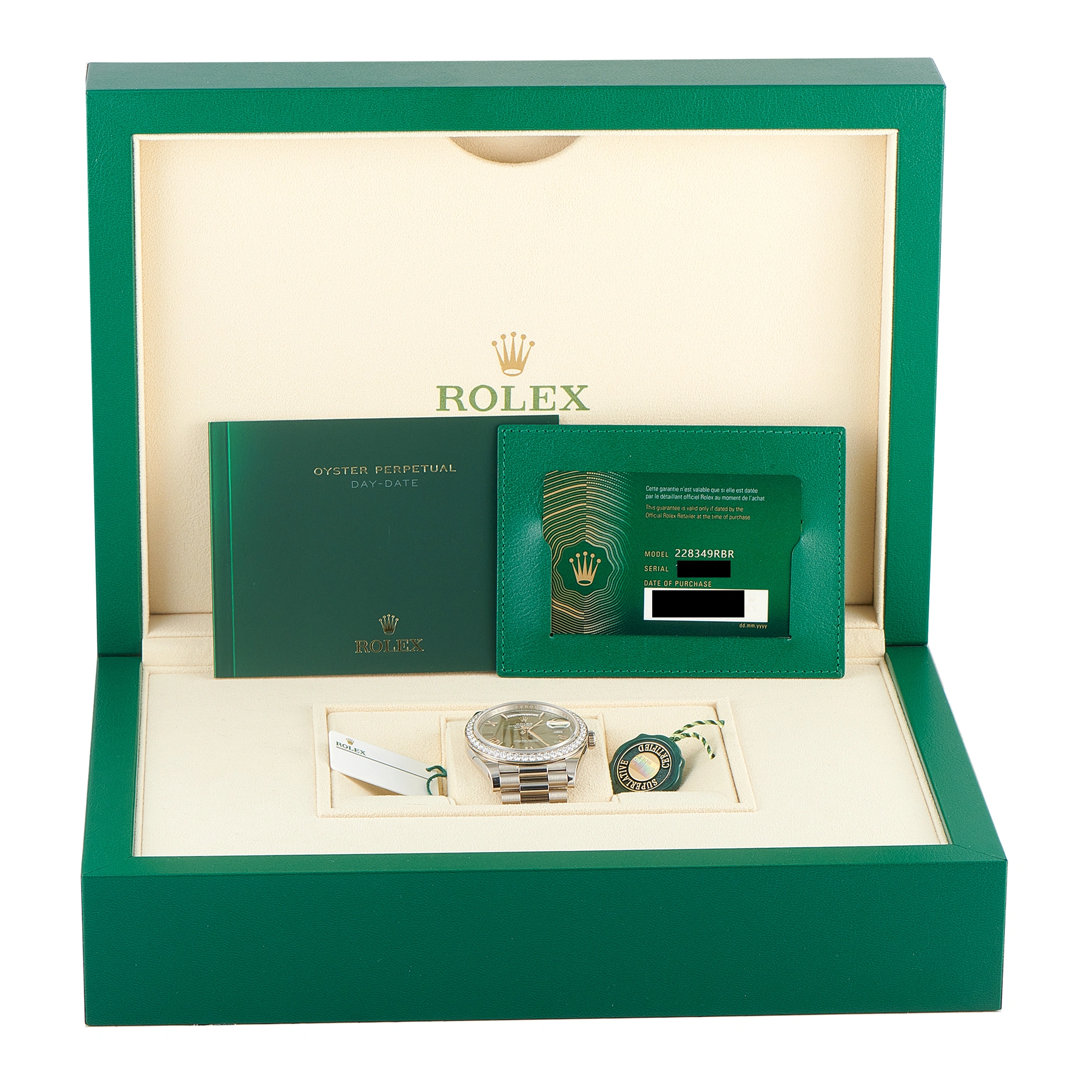 Rolex Day-Date 40 Green Dial White Gold Watch 228349rbr-0030 - Image 5