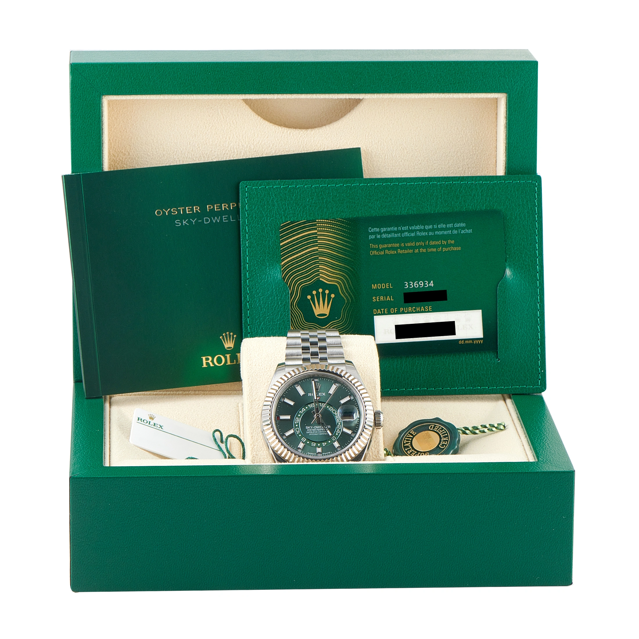 Rolex Sky-Dweller Mint Green Steel Jubilee Watch 336934 - Image 5
