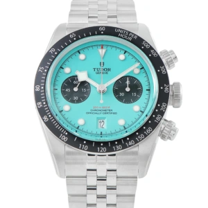 Tudor Black Bay Chrono Turquoise Dial Steel Watch 79360n-0024