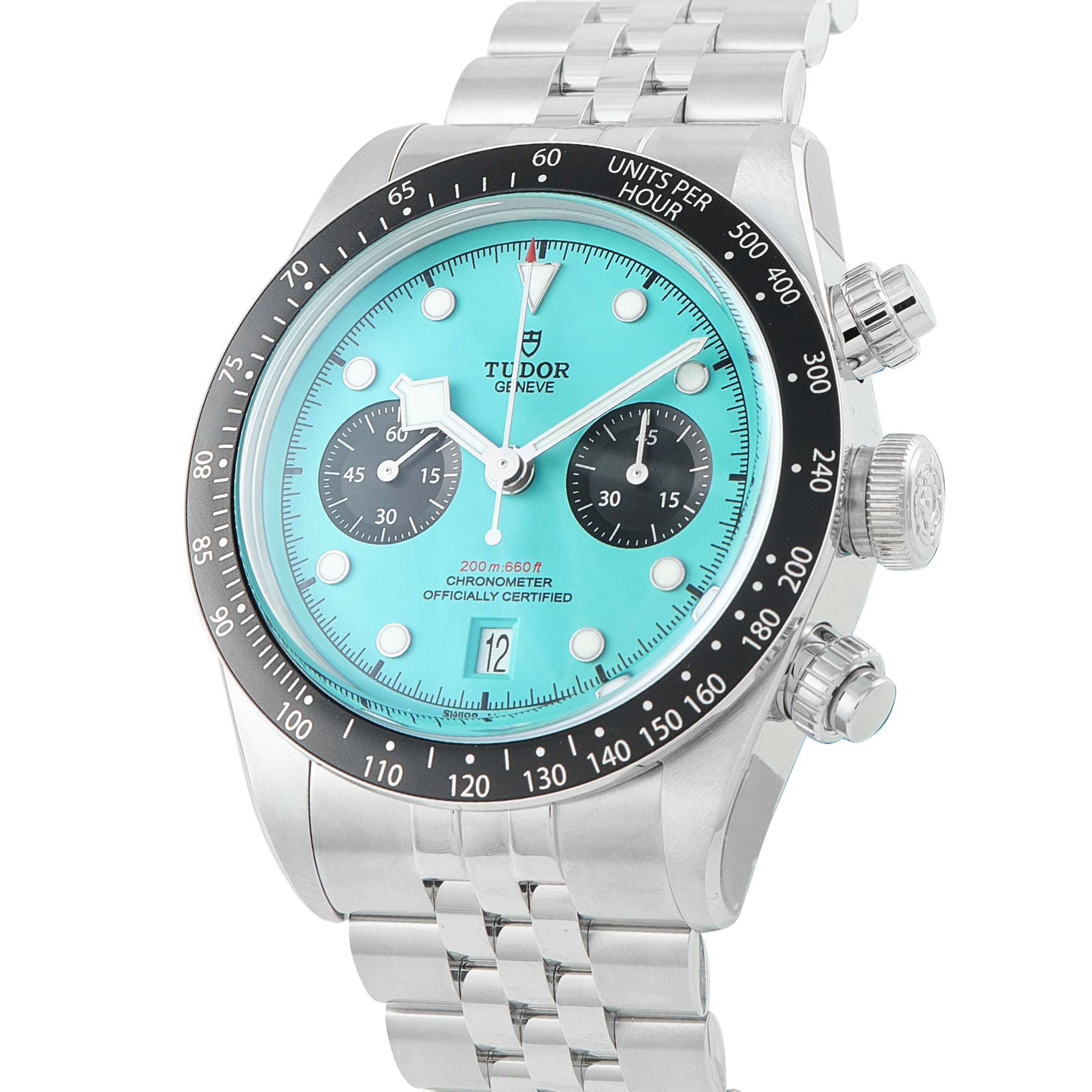 Tudor Black Bay Chrono Turquoise Dial Steel Watch 79360n-0024 - Image 2