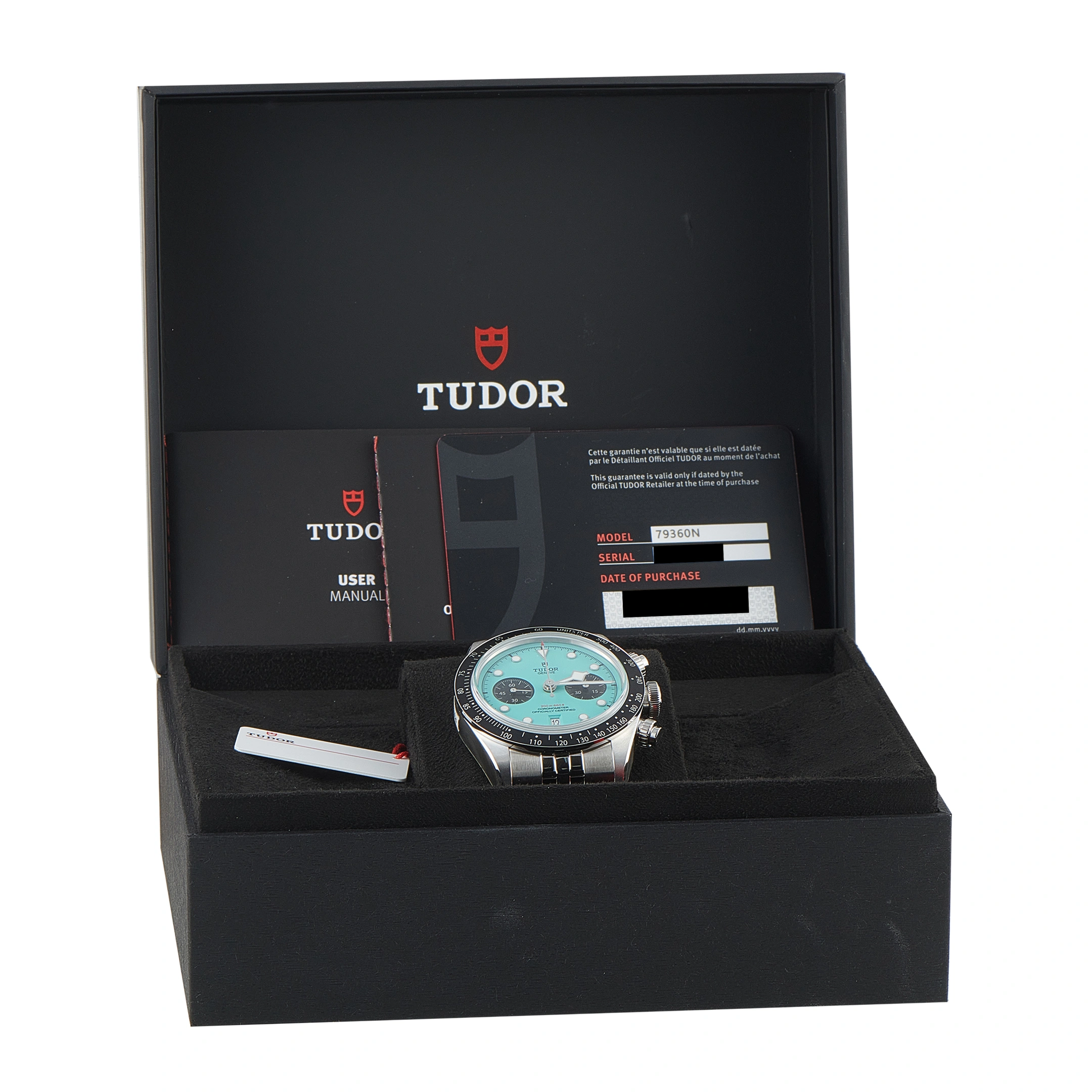Tudor Black Bay Chrono Turquoise Dial Steel Watch 79360n-0024 - Image 5