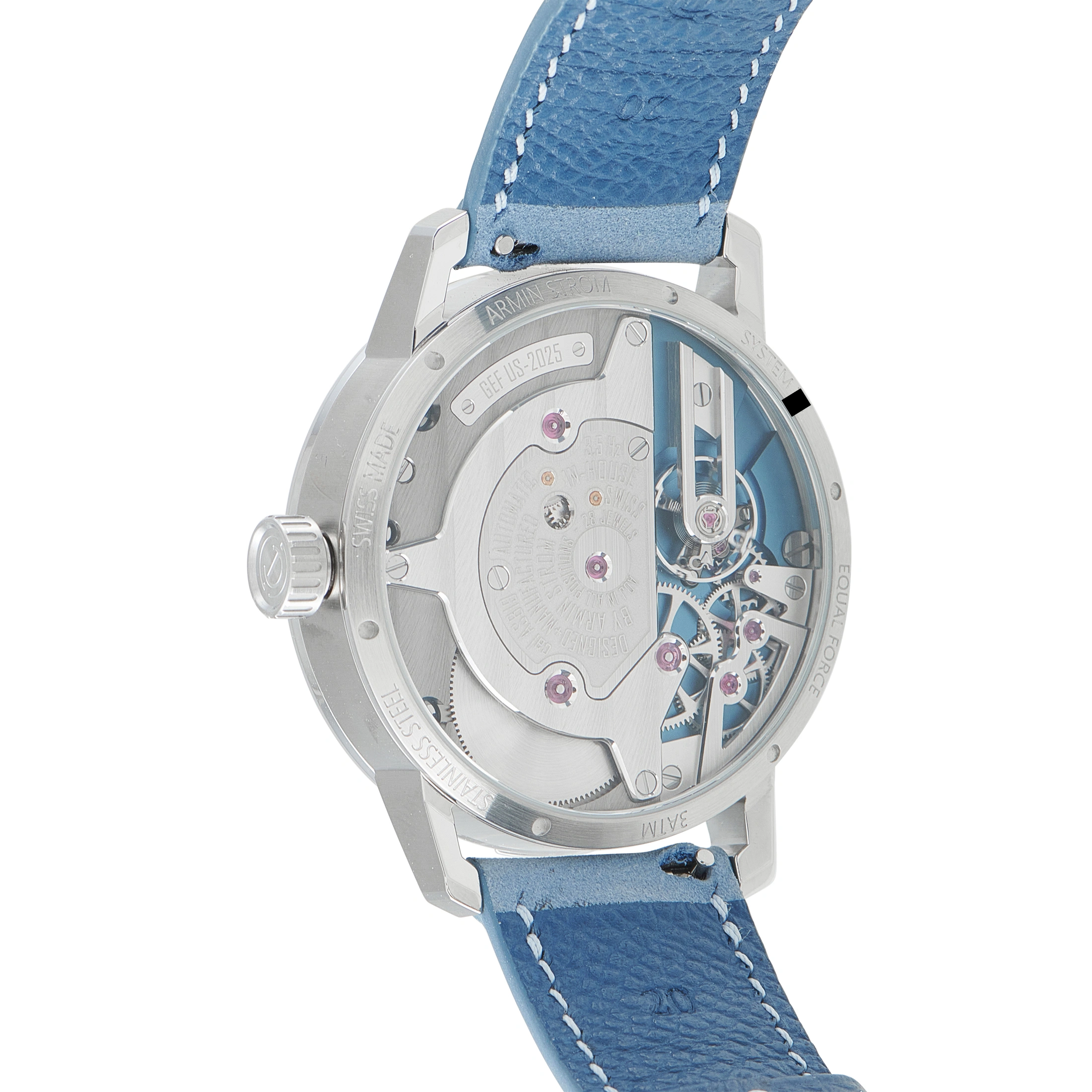 Armin Strom Gravity Equal Force Blue Dial Titanium Watch GEF US-2025 - Image 3