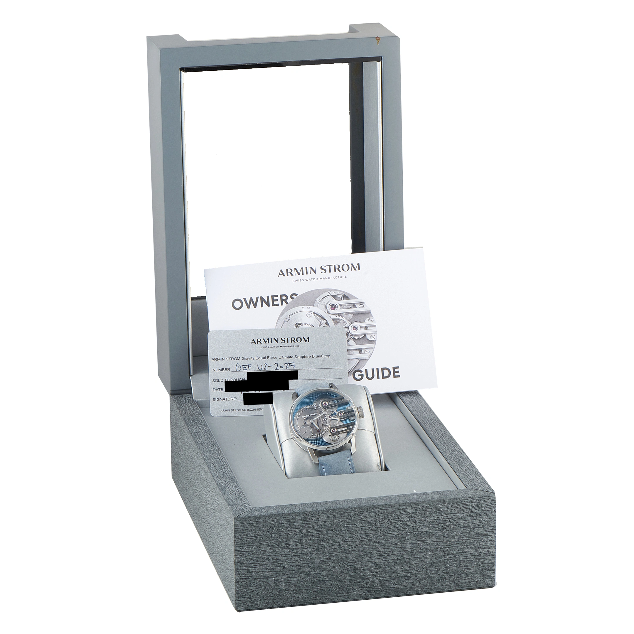 Armin Strom Gravity Equal Force Blue Dial Titanium Watch GEF US-2025 - Image 5