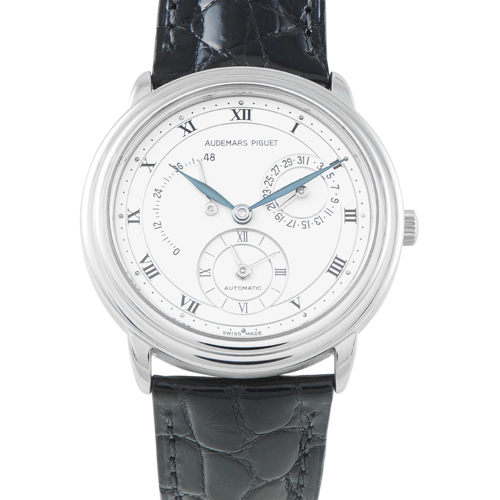 Audemars Piguet Jules Audemars Dual Time Platinum Watch 25685