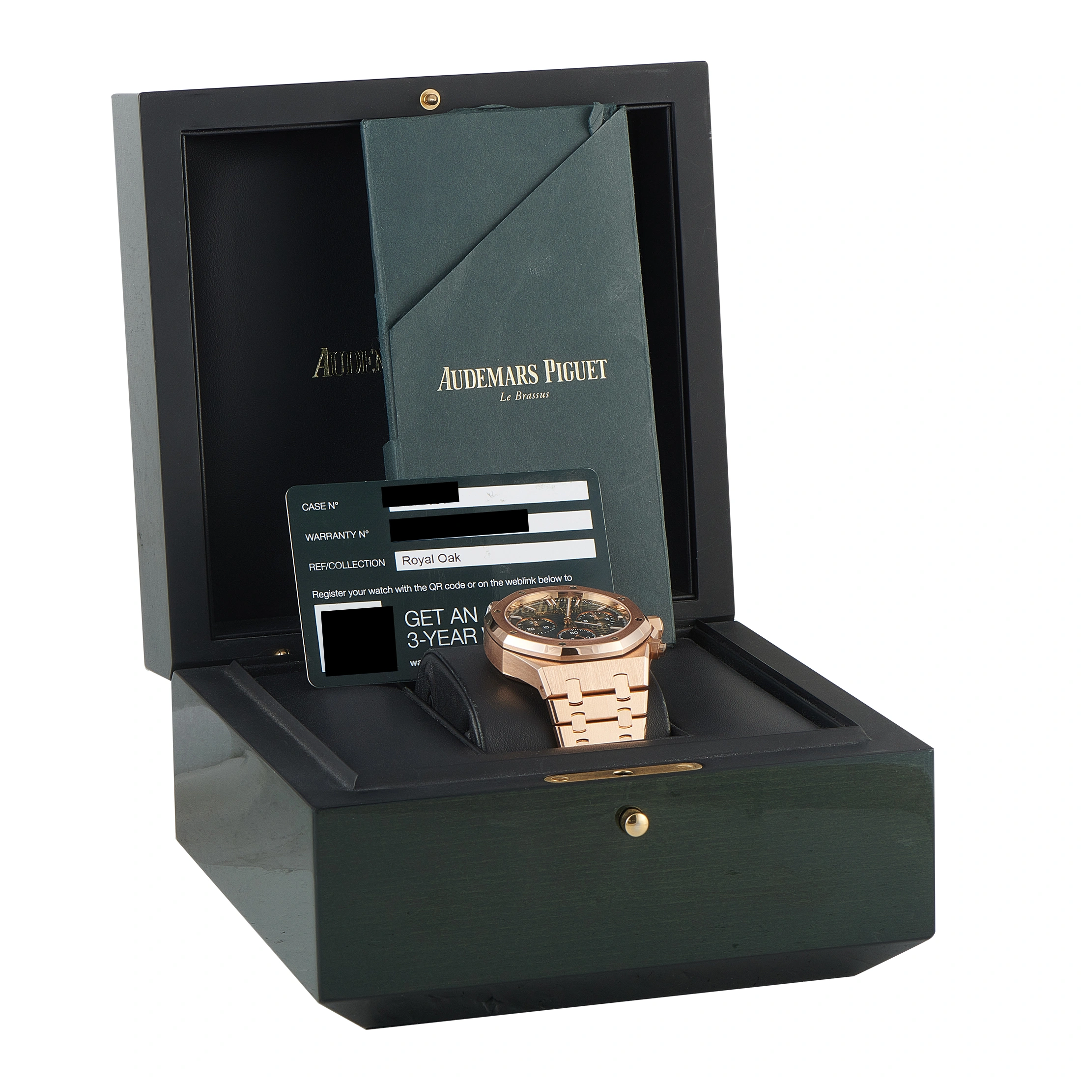 Audemars Piguet Royal Oak Chronograph Green Dial Rose Gold Watch 26240OR.OO.1320OR.04 - Image 5