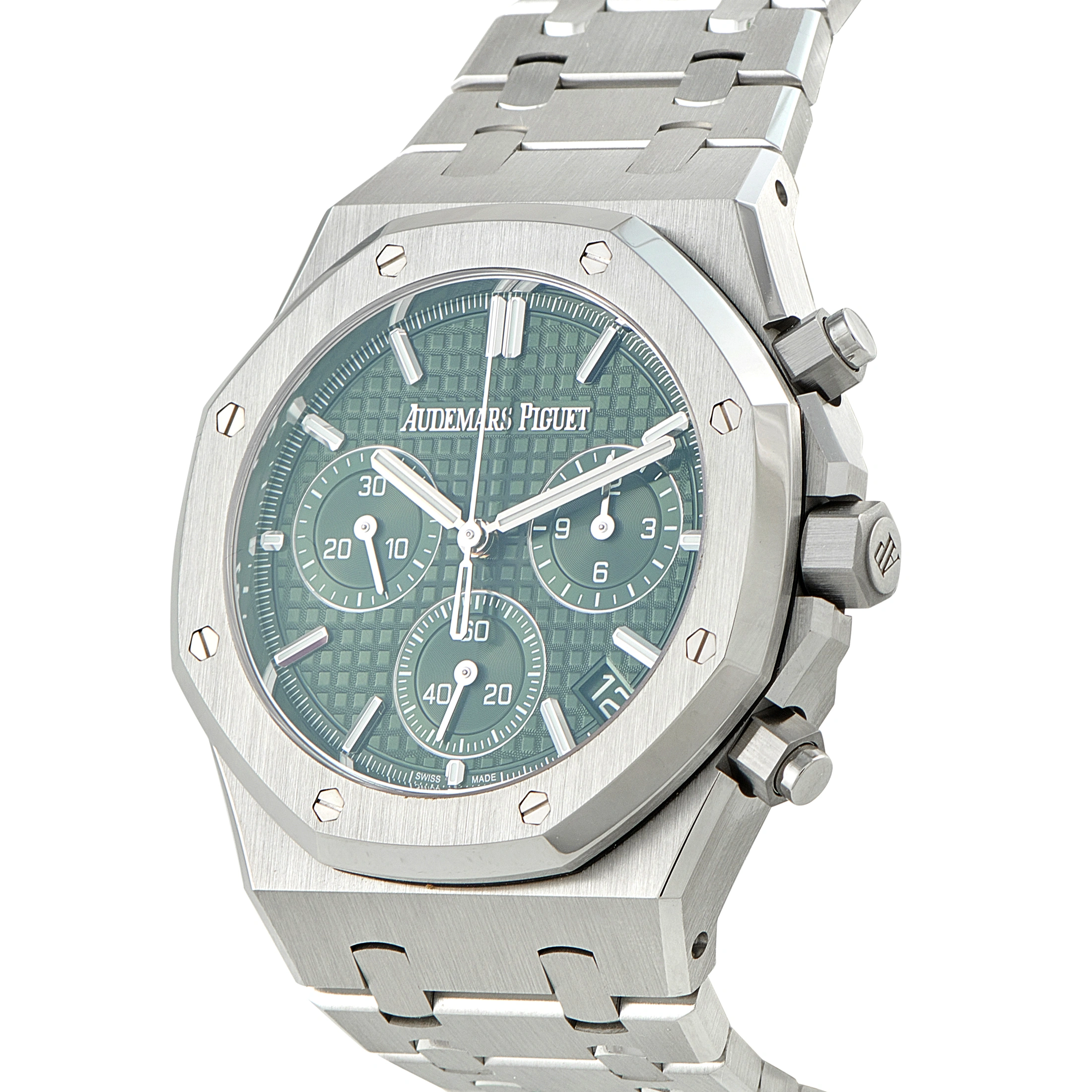 Audemars Piguet Royal Oak Chronograph Green Dial Steel Watch 26240ST.OO.1320ST.08 - Image 2