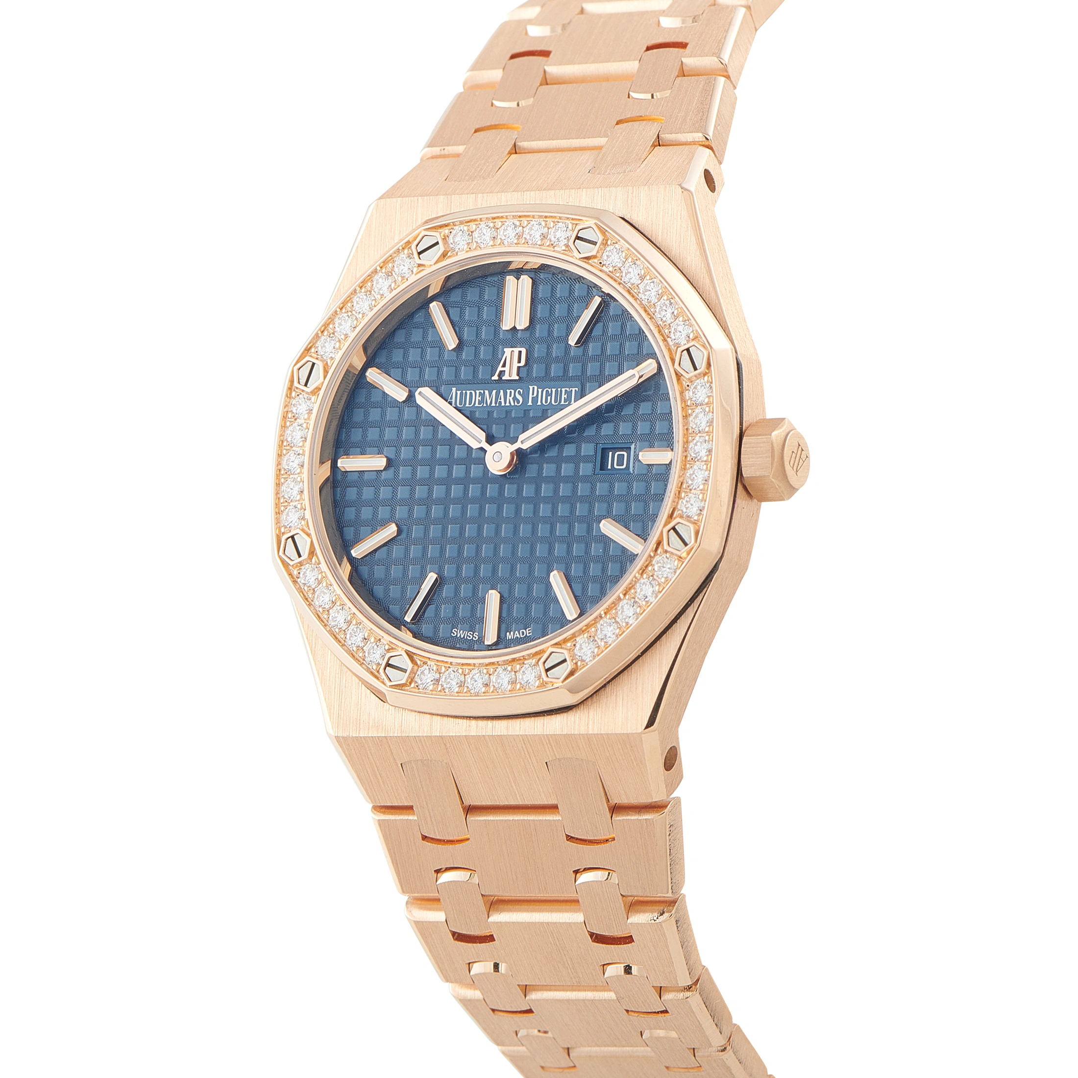 Audemars Piguet Royal Oak Quartz Diamond Rose Gold Watch 67651OR.ZZ.1261OR.02 67651OR.zz.1261O.02-A $56,000 - Image 2