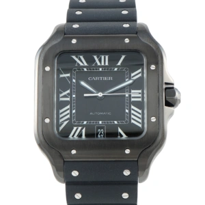 Cartier Santos DLC-Coated Steel Watch WSSA0039