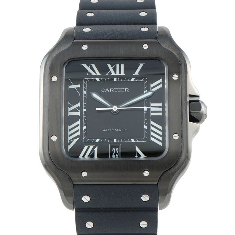 Cartier Santos DLC-Coated Steel Watch WSSA0039