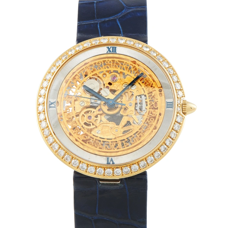 Chaumet Pebble Skeleton Diamond Rose Gold Watch