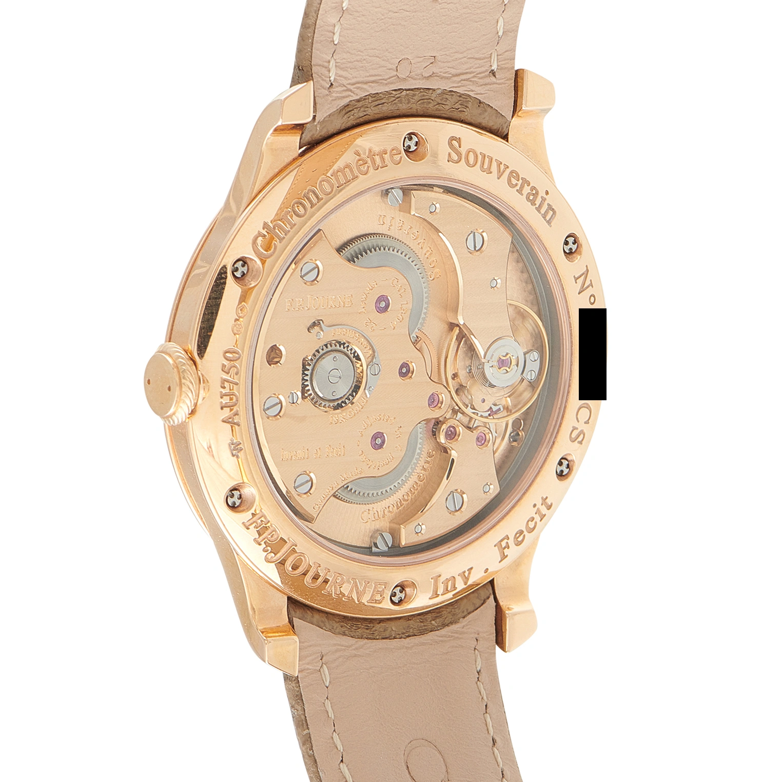 F.P. Journe Chronomètre Souverain Brown Dial Rose Gold Watch CS - Image 3