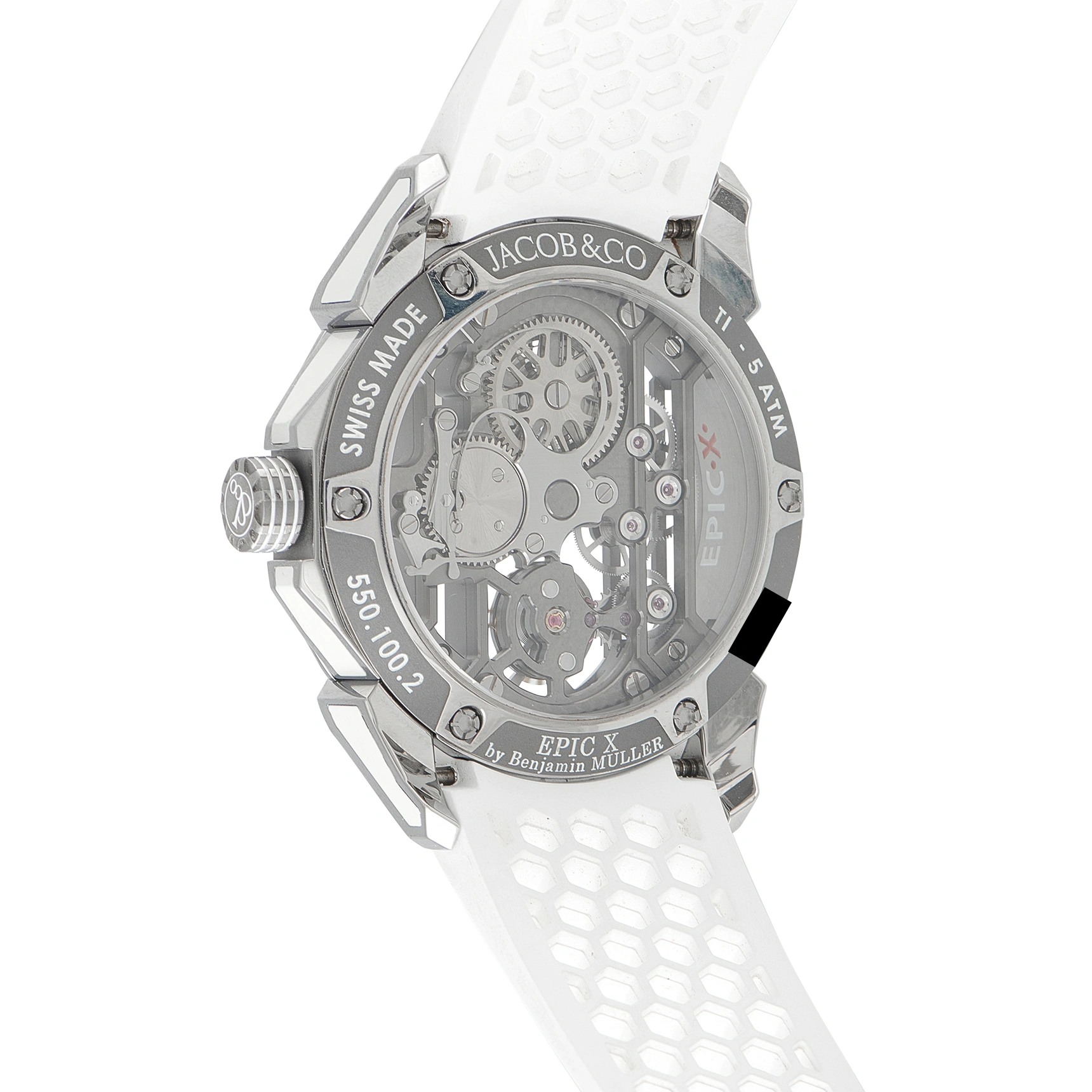 Jacob & Co Jacob & Co Epic X Skeleton White Watch 550.100.20516 550.100.2 0516 - Image 3