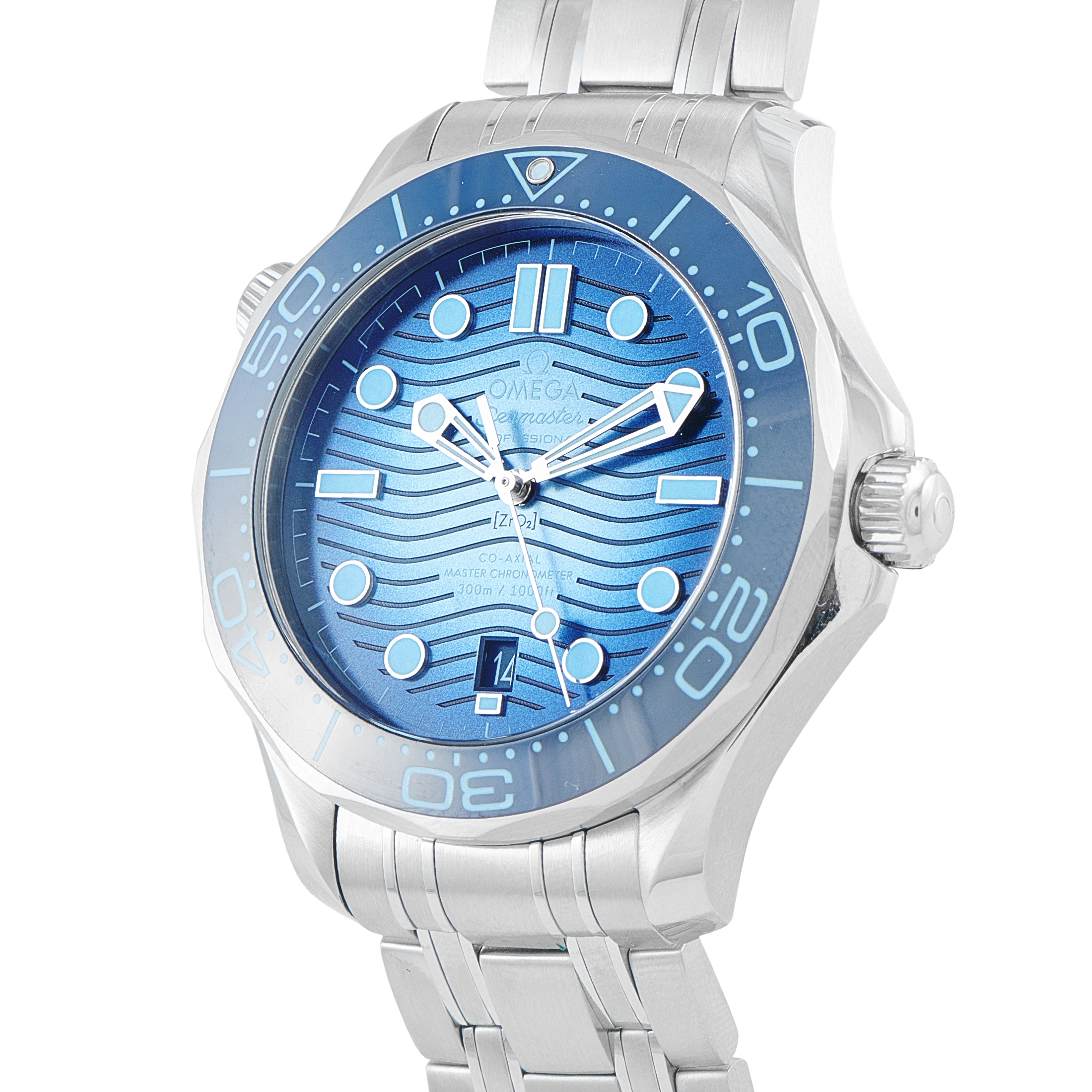 Omega Summer Blue Seamaster Diver 300M Steel Watch 210.30.42.20.03.003 - Image 2