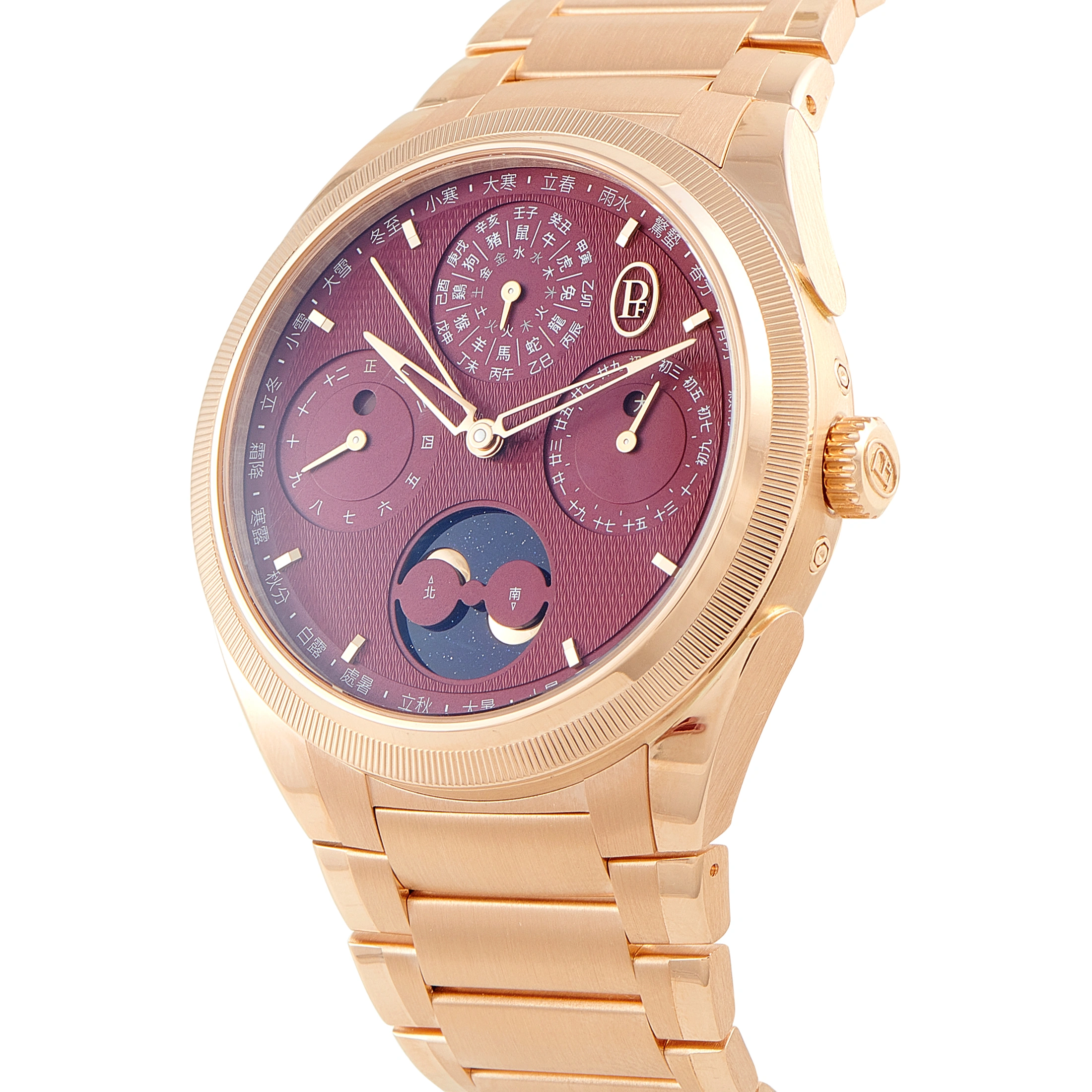 Parmigiani Fleurier Tonda PF Xiali Chinese Calendar Red Dial Rose Gold Watch PFH982-2022501 - Image 2