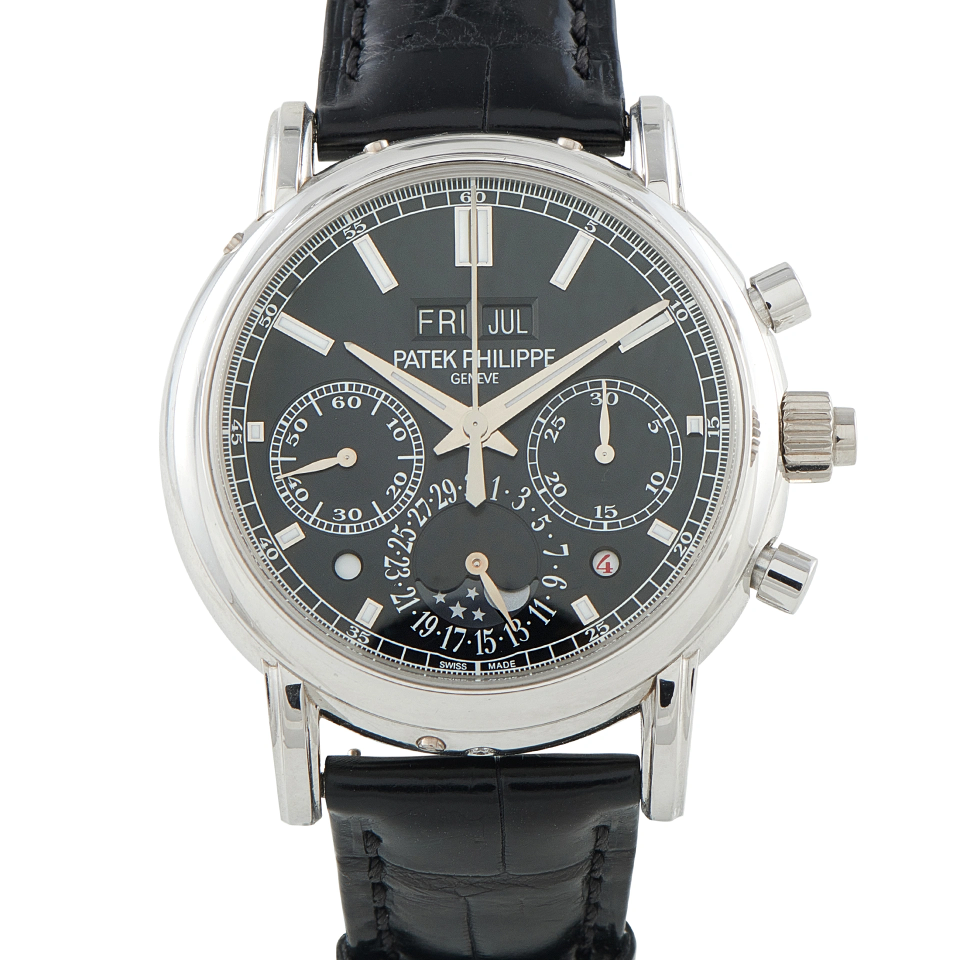 Patek Philippe Grand Complications Perpetual Calendar Split-Seconds Chronograph Platinum Watch 5204P-011
