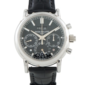 Patek Philippe Grand Complications Perpetual Calendar Split-Seconds Chronograph Platinum Watch 5204P-011