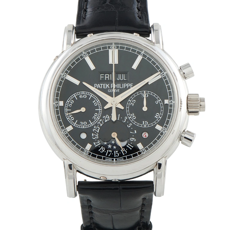 Patek Philippe Grand Complications Perpetual Calendar Split-Seconds Chronograph Platinum Watch 5204P-011