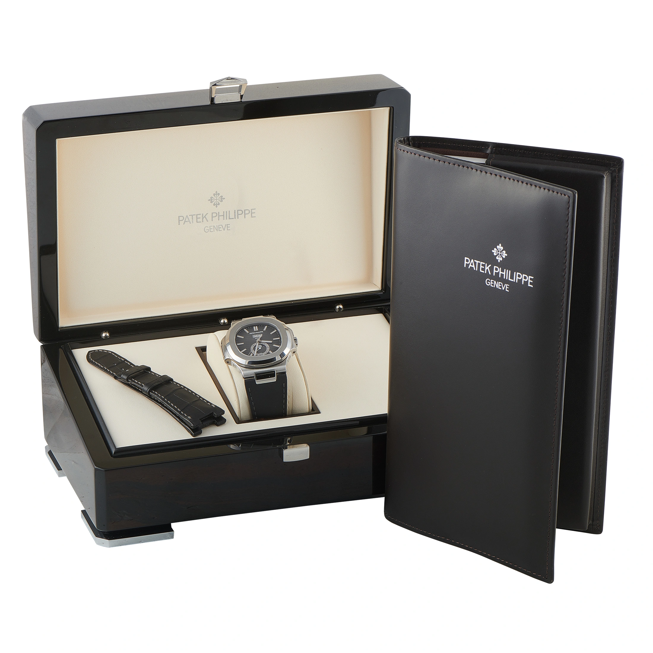Patek Philippe Nautilus Annual Calendar Moon Phase Grey Dial Steel Watch 5726A-001 - Image 5