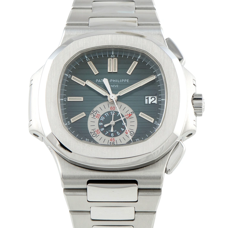 Patek Philippe Nautilus Chronograph Blue Dial Steel Watch 5980/1a-001