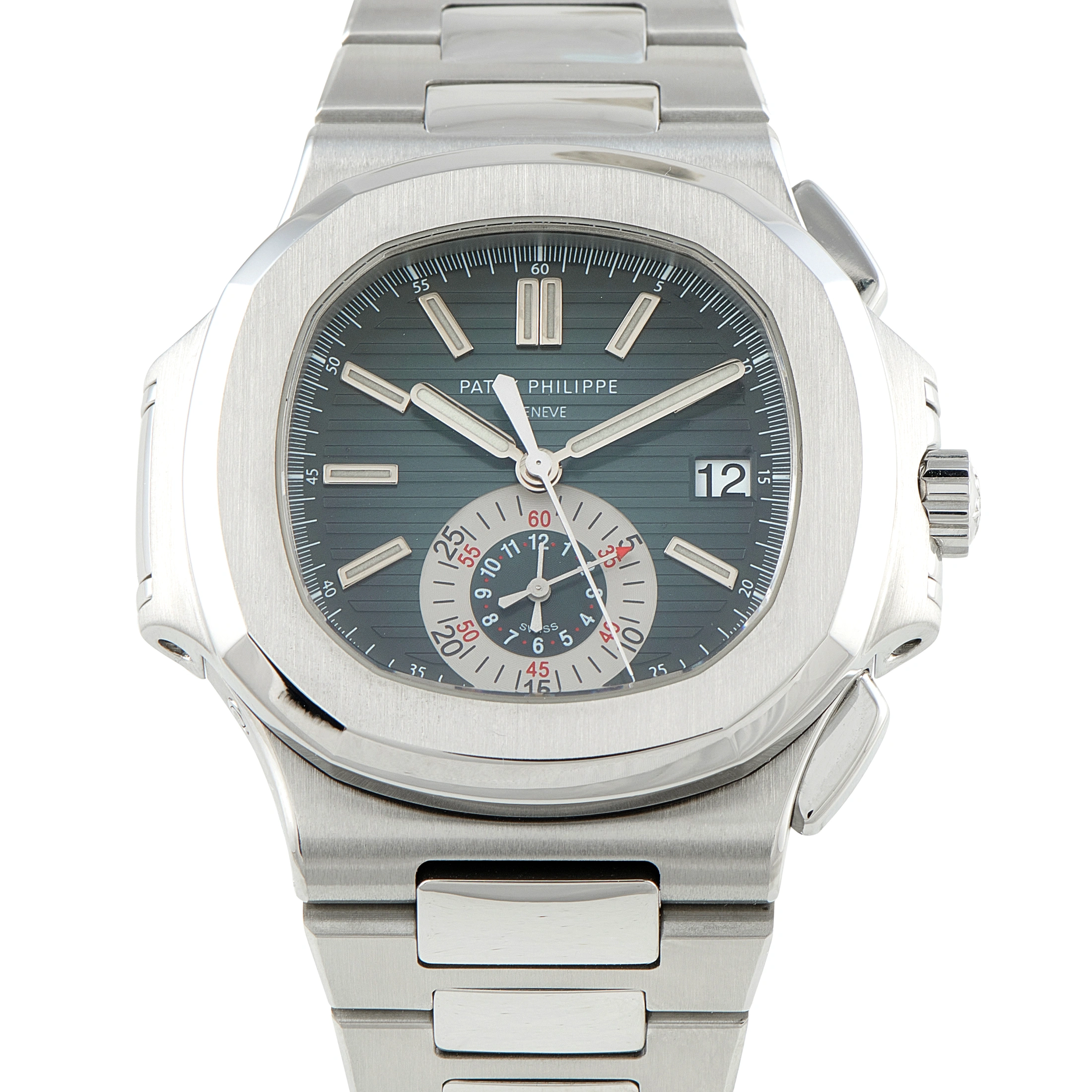 Patek Philippe Nautilus Chronograph Blue Dial Steel Watch 5980/1a-001