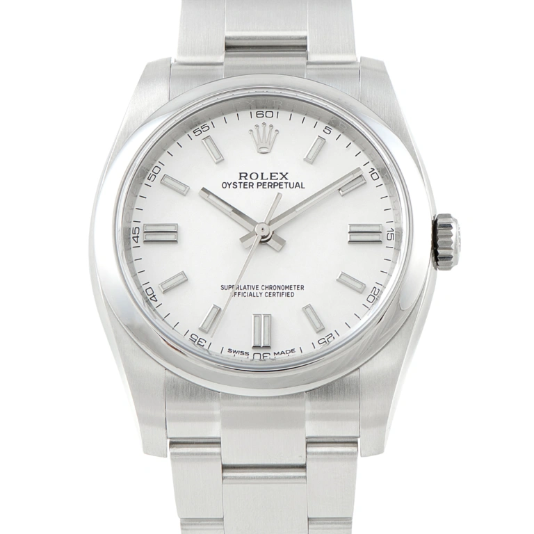 Rolex Oyster Perpetual 36 White Dial Steel Watch 116000-0012